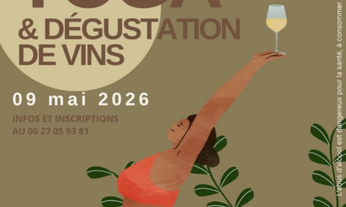 Cours de yoga dans les vignes et d&eacute;gustation de vins bio et biodynamiques