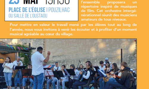 Concert orchestre &eacute;cole d'Aramon