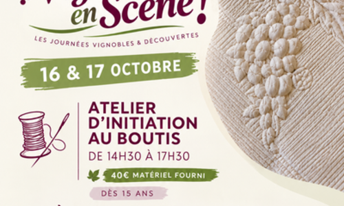 Visite et atelier boutis autour de la vigne - Vignobles en Sc&egrave;ne