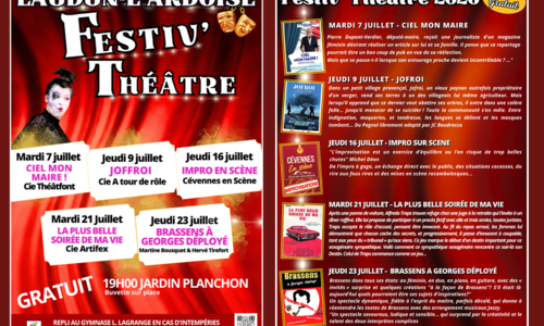 Festiv'th&eacute;&acirc;tre "Brassens &agrave; gorge d&eacute;ploy&eacute;"