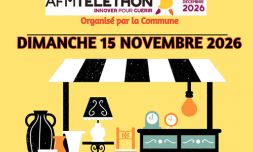 Vide-grenier au profit du T&eacute;l&eacute;thon