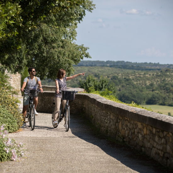 Balade à vélo lussan