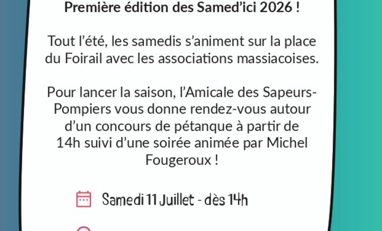 1er Samed'ici - Soirée de l'Amicale des Sapeurs Pompiers_Massiac