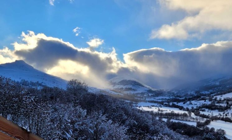 Vue hivernale terrasse