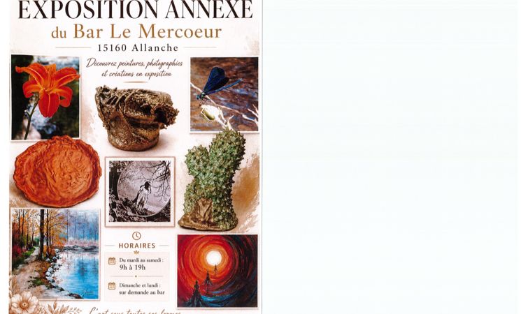 Exposition - Peintures, photographies et créations artistiques_Allanche