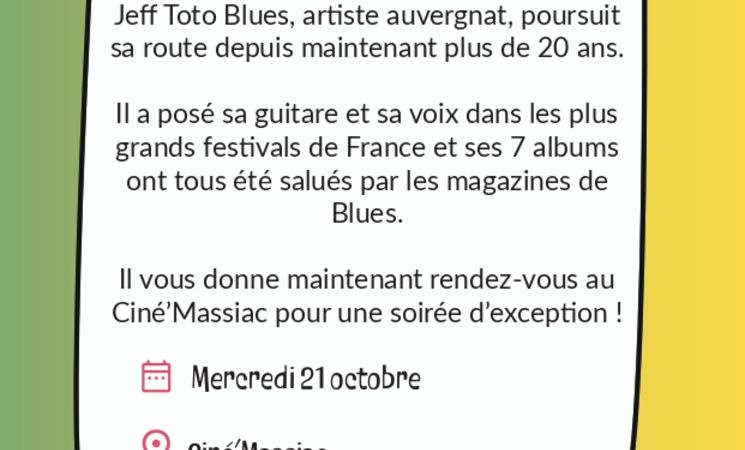 Rencontres Occitanes - Concert Jeff Toto Blues_Massiac