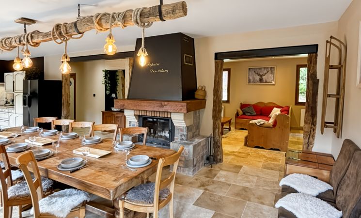 Salle à manger cheminée