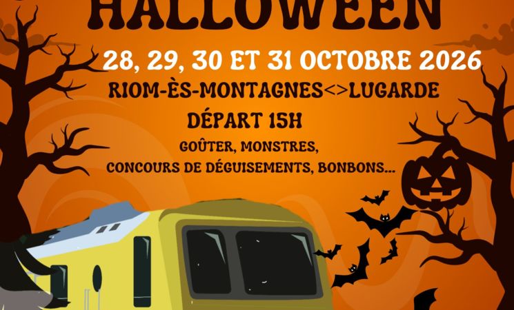 Train d'Halloween avec le Gentiane Express