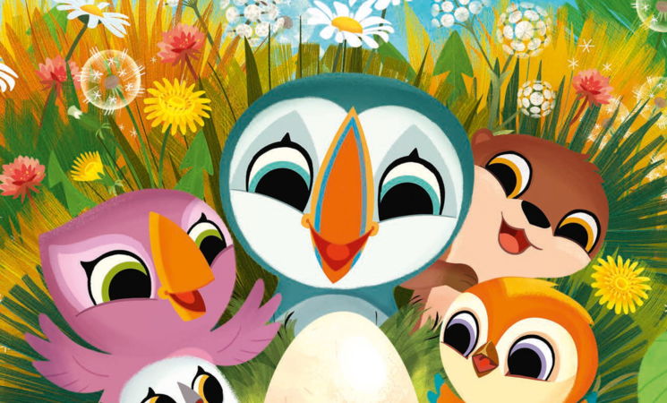 Nouveaux copains à Puffin Rock