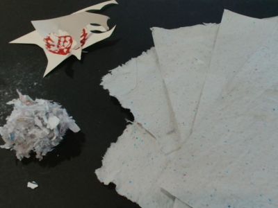 Fabrication de papier recyclé