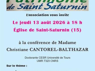 Conférence - Elevage, agriculture, alimentation dans les montagnes de Hte Auvergne du 12 au 16e s