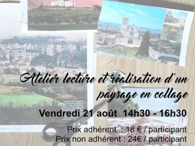 Atelier lecture et réalisation d'un paysage en collage
