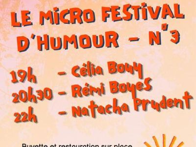 Le Micro festival du stand up No 3 !!!