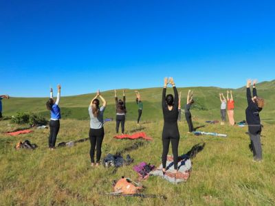 Sortie Yoga Rando au coucher du soleil - Tourbières Chastel sur Murat