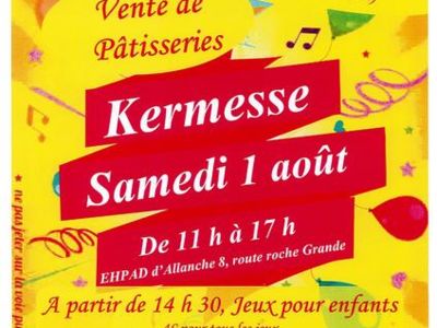 Kermese - Les amis de la Roche Grande