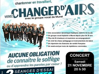 Découverte du chant choral avec le GROUPE VOCAL CHANGER d'AIRS - Saison 2026/2027
