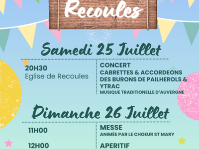 Fête patronale de Recoules