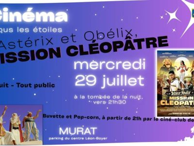 Ciné Plein Air : Astérix et Obélix Mission Cléopâtre
