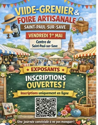 01.05.2026_vide-grenier et foire artisanale st paul sur save, SAINT-PAUL-SUR-SAVE