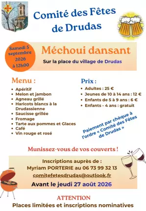 05.09.2026 - Méchoui - Drudas, DRUDAS