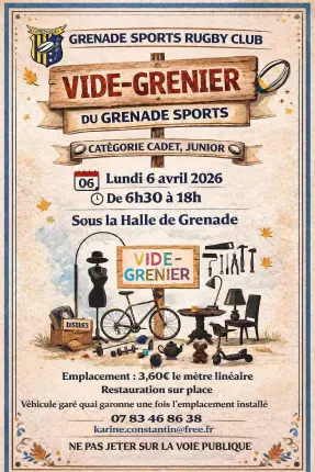 06.04.2026 - Vide-Greniers - Grenade, GRENADE