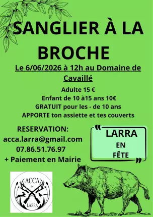 06.06.2026 Sanglier à la broche - Larra, LARRA