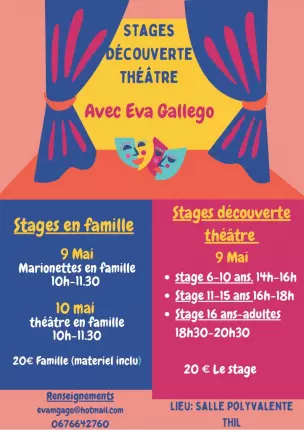 09.05.2026 - Stages de théâtre - Thil, THIL