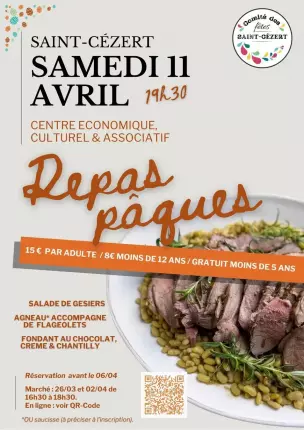 11.04.2026 - Repas de Pâques - Saint-Cézert, SAINT-CEZERT
