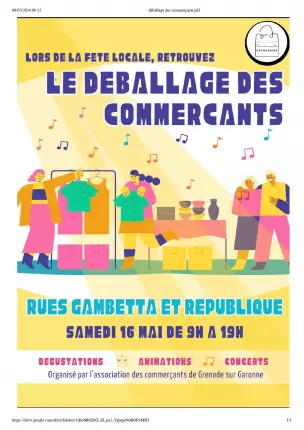 16.05.2026 Déballage des commerçants - Grenade, GRENADE