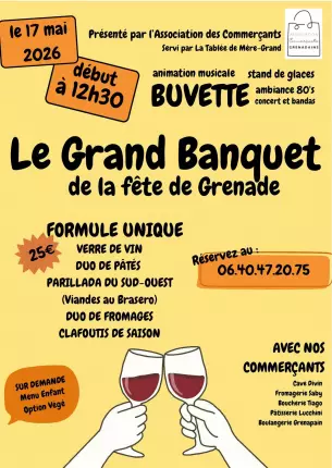 17.05.2026 Grand Banquet de la fête - Grenade, GRENADE