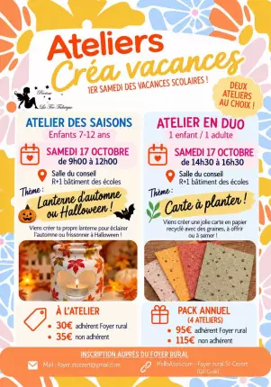 17.10.2026 - Ateliers - Saint-Cézert, SAINT-CEZERT