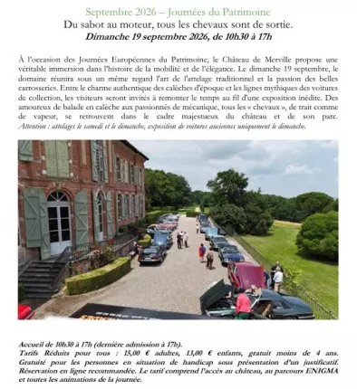 19.09.2026 - Château de Merville, MERVILLE