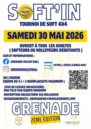 30.05.2026 Tournoi soft volley - Grenade, GRENADE
