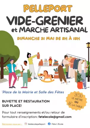 31.05.2026_vide-grenier et marché artisanal pelleport, PELLEPORT