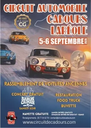 5-9 SEPTEMBRE_rassemblement voiture cadours laréole, CADOURS