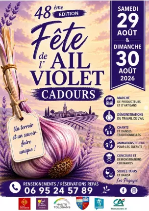 la-fete-de l'ail violet de Cadours, CADOURS