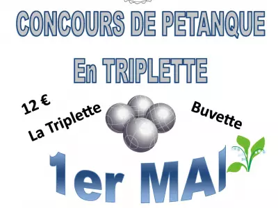 CONCOURS DE PÉTANQUE, LE BURGAUD