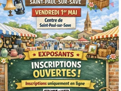 VIDE-GRENIER ET FOIRE ARTISANALE, SAINT-PAUL-SUR-SAVE