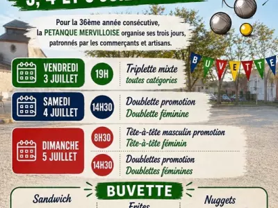 LES 3 JOURS DE LA PÉTANQUE, MERVILLE