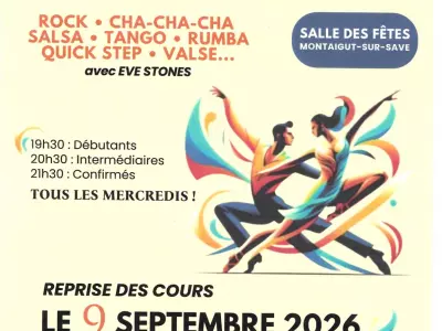 COURS DE DANSE DE SALON, MONTAIGUT-SUR-SAVE