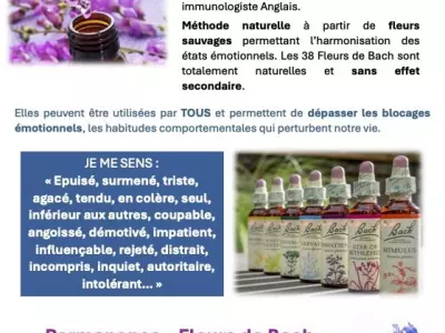 ATELIER RÉGULATION ÉMOTIONNELLE FLEURS DE BACH, MONTAIGUT-SUR-SAVE