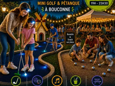 MINI-GOLF & PÉTANQUE NOCTURNES À LA BASE DE LOISIRS, MONTAIGUT-SUR-SAVE