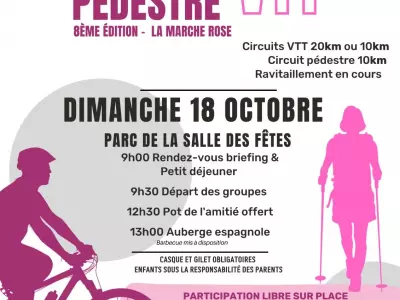 OCTOBRE ROSE : MARCHE & VTT, SAINT-CEZERT