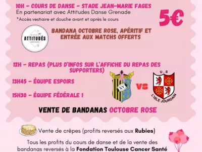 LE RUGBY DANSE ET S'HABILLE EN ROSE, GRENADE