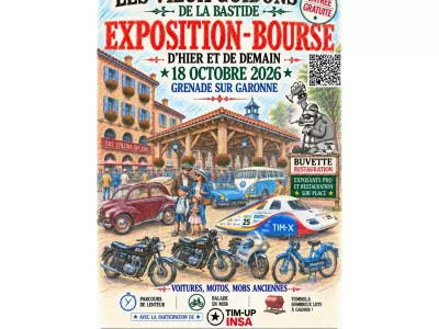EXPOSITION-BOURSE DE VIEILLES VOITURES, MOTOS ET MOBYLETTES, GRENADE