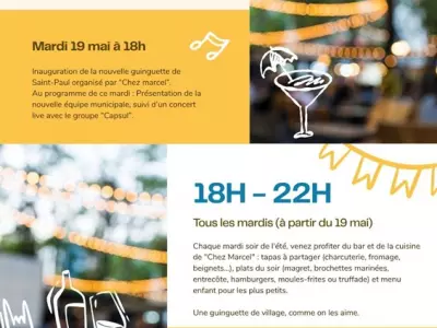 INAUGURATION DE LA GUINGUETTE DE SAINT-PAUL, SAINT-PAUL-SUR-SAVE