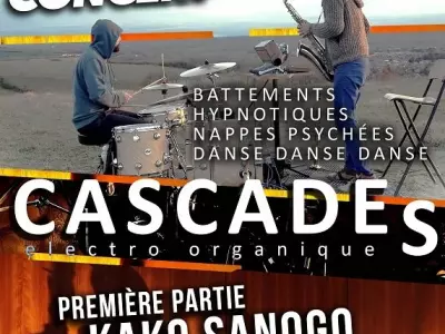 DOUBLE CONCERT KAKO ET CASCADES, LE BURGAUD