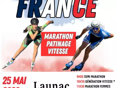 CHAMPIONNAT DE FRANCE MARATHON PATINAGE DE VITESSE, LAUNAC