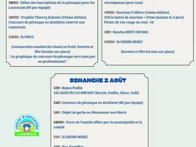 LAUNAC EN FÊTE, LAUNAC