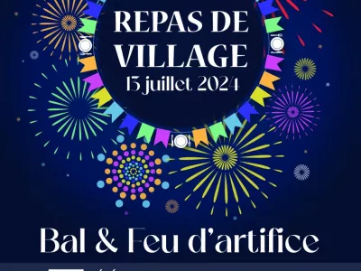 REPAS DE VILLAGE, BAL & FEU D'ARTIFICE, MERVILLE